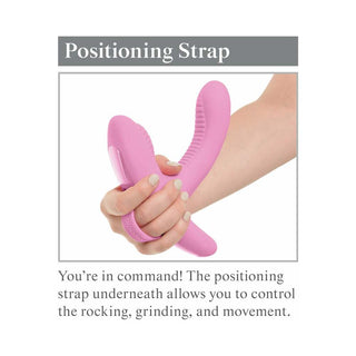 3Some Rock n' Grind Dual Stimulation Silicone Vibrator Pink - Horny Stoner