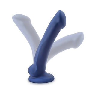 Avant D10 Ergo Mini 7 in. Dual Density Silicone Dildo Indigo - Horny Stoner
