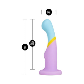 Avant D14 Heart Of Gold 6 in. Silicone Dildo Multicolor - Horny Stoner