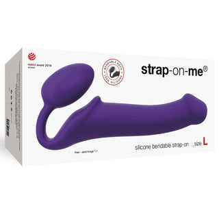 Strap-On-Me Semi-Realistic Bendable Double Ended Silicone Strap-On - Horny Stoner