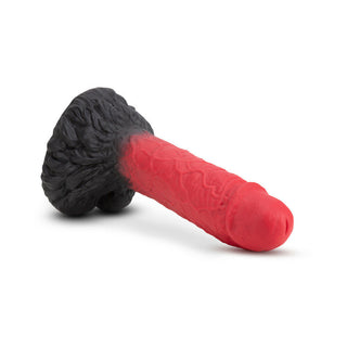 The Realm Lycan 10.5 in. Silicone Lock On Fantasy Werewolf Dildo Red - Horny Stoner