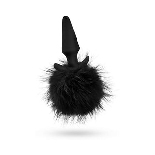 Blush Anal Adventures Platinum Silicone Rabbit Tail Plug Black - Horny Stoner