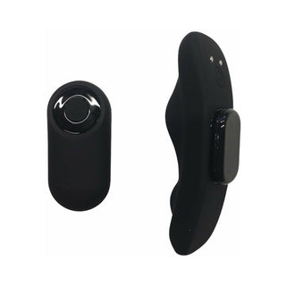 Temptasia Panty Vibe Rechargeable Remote-Controlled Silicone Wearable Vibrator Black - Horny Stoner