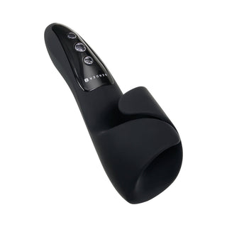 Gender X The Embrace Rechargeable Vibrating Pulsing Silicone Masturbator Black - Horny Stoner