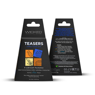 Wicked Teasers Coffee House Mix 3 ml 9 Packs/Box - Horny Stoner