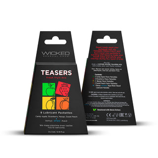 Wicked Teasers Fresh Fruit Mix 3 ml 9 Packs/Box - Horny Stoner