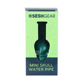 SeshGear Pastel Skull Glass Water Pipe - 6" / Colors Vary - Horny Stoner