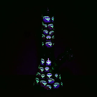 Pulsar Greatest Hits Series Glow Herb Pipe Duo / 10" / 14mm F - Horny Stoner
