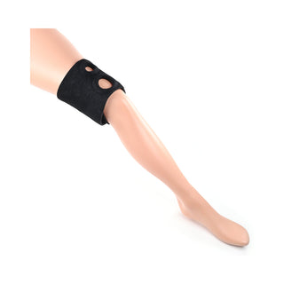 Sportsheets Dual Penetration Thigh Strap-On Harness Black - Horny Stoner