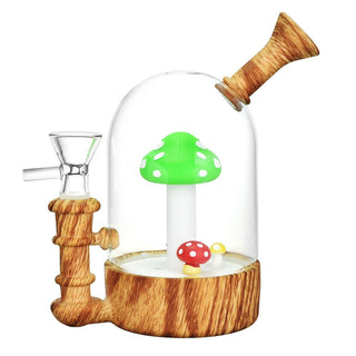 Shroom Family Bell Jar Water Pipe - 5.5" / 14mm F - Horny Stoner