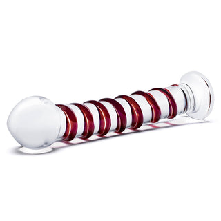 Glas 10 in. Mr. Swirly Glass Dildo - Horny Stoner