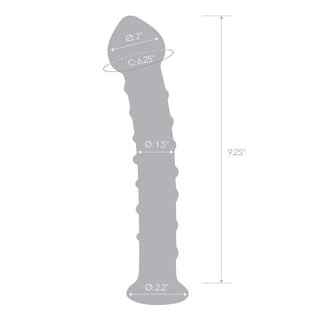 Glas 10 in. Mr. Swirly Glass Dildo - Horny Stoner