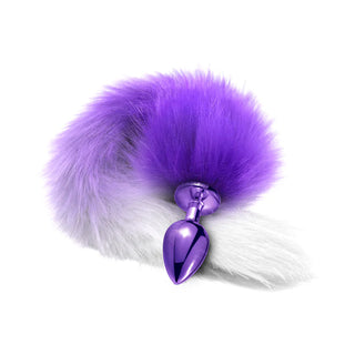 Nixie Metal Butt Plug With Ombre Fur Tail