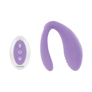 Evolved Petite Tickler Rechargeable Remote-Controlled Silicone Dual Stimulator Purple - Horny Stoner