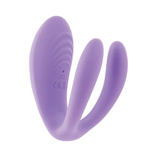 Evolved Petite Tickler Rechargeable Remote-Controlled Silicone Dual Stimulator Purple - Horny Stoner