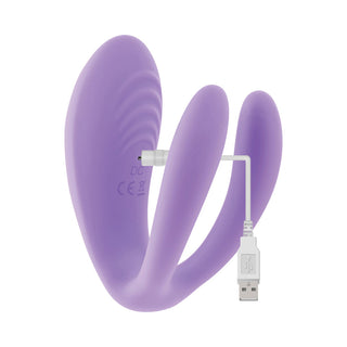 Evolved Petite Tickler Rechargeable Remote-Controlled Silicone Dual Stimulator Purple - Horny Stoner