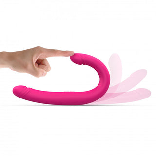 Dorcel Orgasmic Double Do Rechargeable Thrusting & Vibrating Double Dildo Pink - Horny Stoner