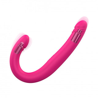 Dorcel Orgasmic Double Do Rechargeable Thrusting & Vibrating Double Dildo Pink - Horny Stoner