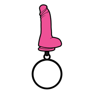 Sex Toy Keychain Pink Dildo - Horny Stoner