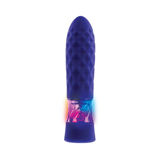 Evolved Raver Light-Up Rechargeable Silicone Bullet Vibrator Purple - Horny Stoner