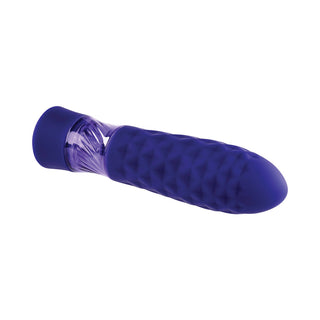 Evolved Raver Light-Up Rechargeable Silicone Bullet Vibrator Purple - Horny Stoner