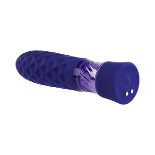 Evolved Raver Light-Up Rechargeable Silicone Bullet Vibrator Purple - Horny Stoner