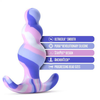 Blush Avant Twilight Silicone Anal Plug Blue - Horny Stoner