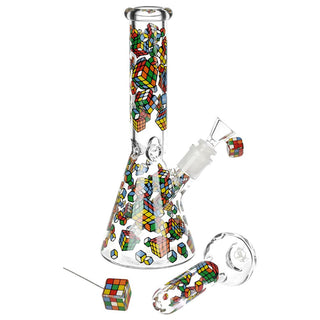 Pulsar Greatest Hits Series Glow Herb Pipe Duo / 10" / 14mm F - Horny Stoner