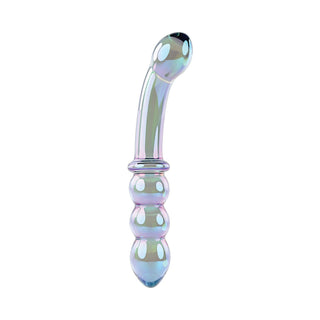 Gender X Lustrous Galaxy Wand 7.3 in. Dual-Ended Glass Dildo Multi-Color - Horny Stoner