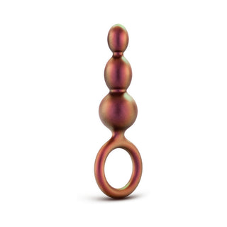 Anal Adventures Matrix Silicone Beaded Loop Plug Copper - Horny Stoner