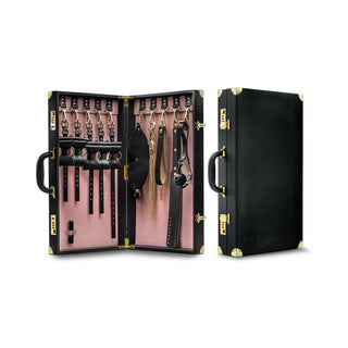 Temptasia Safe Word 10-Piece Bondage Kit with Suitcase Black - Horny Stoner