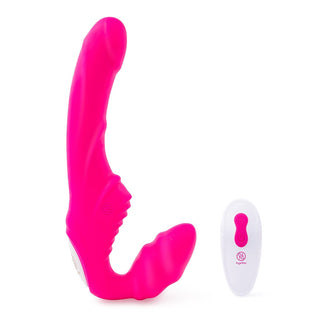 Together Strapless Remote Control Vibrator Pink - Horny Stoner