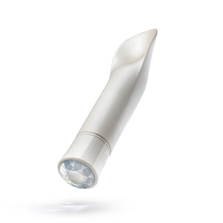 Blush Oh My Gem Bold Rechargeable Warming Silicone Scooped Tongue Vibrator Diamond - Horny Stoner