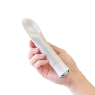 Blush Oh My Gem Bold Rechargeable Warming Silicone Scooped Tongue Vibrator Diamond - Horny Stoner