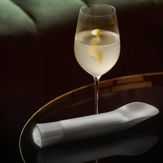 Blush Oh My Gem Bold Rechargeable Warming Silicone Scooped Tongue Vibrator Diamond - Horny Stoner