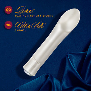 Blush Oh My Gem Bold Rechargeable Warming Silicone Scooped Tongue Vibrator Diamond - Horny Stoner