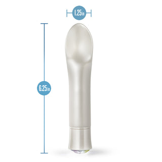 Blush Oh My Gem Bold Rechargeable Warming Silicone Scooped Tongue Vibrator Diamond - Horny Stoner