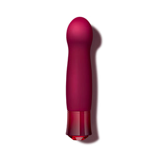 Oh My Gem Classy Rechargeable Warming Silicone G-Spot Vibrator Garnet - Horny Stoner