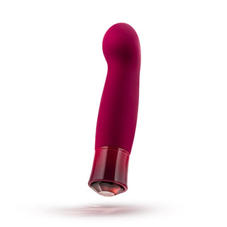Oh My Gem Classy Rechargeable Warming Silicone G-Spot Vibrator Garnet - Horny Stoner