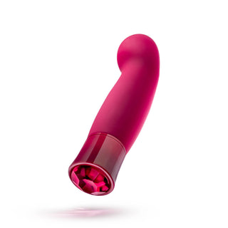 Oh My Gem Classy Rechargeable Warming Silicone G-Spot Vibrator Garnet - Horny Stoner