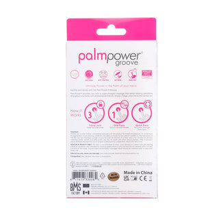 PalmPower Groove Rechargeable Silicone Mini Wand Massager Fuchsia - Horny Stoner