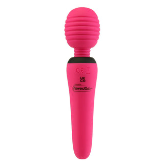 PalmPower Groove Rechargeable Silicone Mini Wand Massager Fuchsia - Horny Stoner