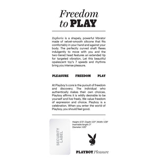 Playboy Euphoria Rechargeable Silicone G-Spot Vibrator Opal - Horny Stoner
