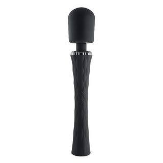 Playboy Royal Rechargeable Silicone Wand Vibrator Black - Horny Stoner