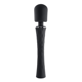 Playboy Royal Rechargeable Silicone Wand Vibrator Black - Horny Stoner