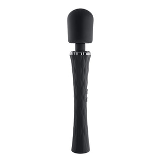 Playboy Royal Rechargeable Silicone Wand Vibrator Black - Horny Stoner