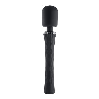 Playboy Royal Rechargeable Silicone Wand Vibrator Black - Horny Stoner