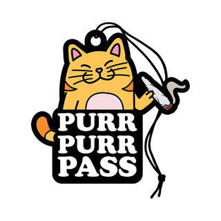 Wood Rocket Air Freshener Purr Purr Pass - Horny Stoner