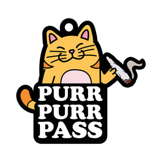 Wood Rocket Air Freshener Purr Purr Pass - Horny Stoner