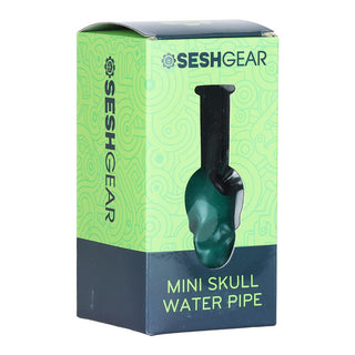 SeshGear Pastel Skull Glass Water Pipe - 6" / Colors Vary - Horny Stoner